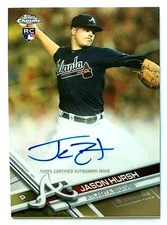 Jason Hursh 2017 Topps Chrome Rookie Autograph #RAJ-HU Atlanta Braves Insert MLB