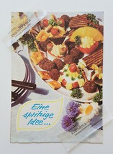 Eine spritzige Idee Milkana K&auml;se Werbung Rezepte Vintage Reklame Geschenk Deko