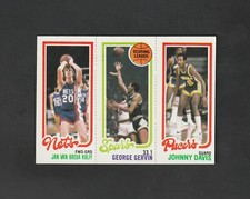 1980 Topps Jan Van Breda Kolff ~ George Gervin ~ Johnny Davis ~~ Sharp!  TOUGH!
