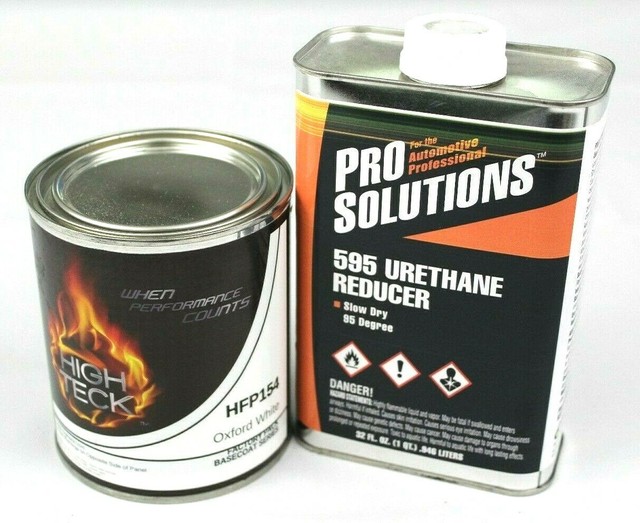 Oxford White Basecoat Paint Quart & Slow Reducer Ford YZ/Z1 HFP154 HIGH