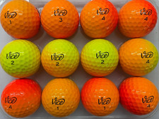 VICE PRO / PLUS SHADE - ORANGE/RED/YELLOW GOLF LAKE BALLS PEARL/GRADE A 12 PACK