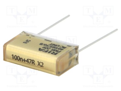 Filter: RC ±20% 7,3x13x18,5mm 100Ω 22nF THT  Rastermaß: 15,2mm PMR210MB5220M100