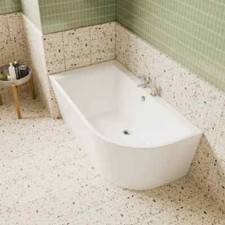 British Baths Rudby Left Hand Freestanding Corner Acrylic Bath 1500 x 800 NEW!!