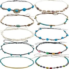 10 Pcs Sun Hat Band for Women, Summer Beach Wide Floppy Brim Hatbands Hat