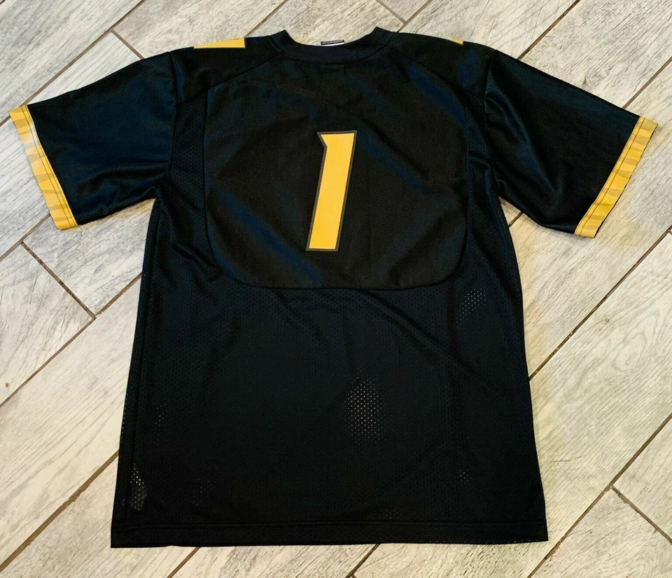 Nike Team Mens XL Missouri Tigers Football Jersey #1 Mizzou Tyler Badie Black - Image 2 of 4
