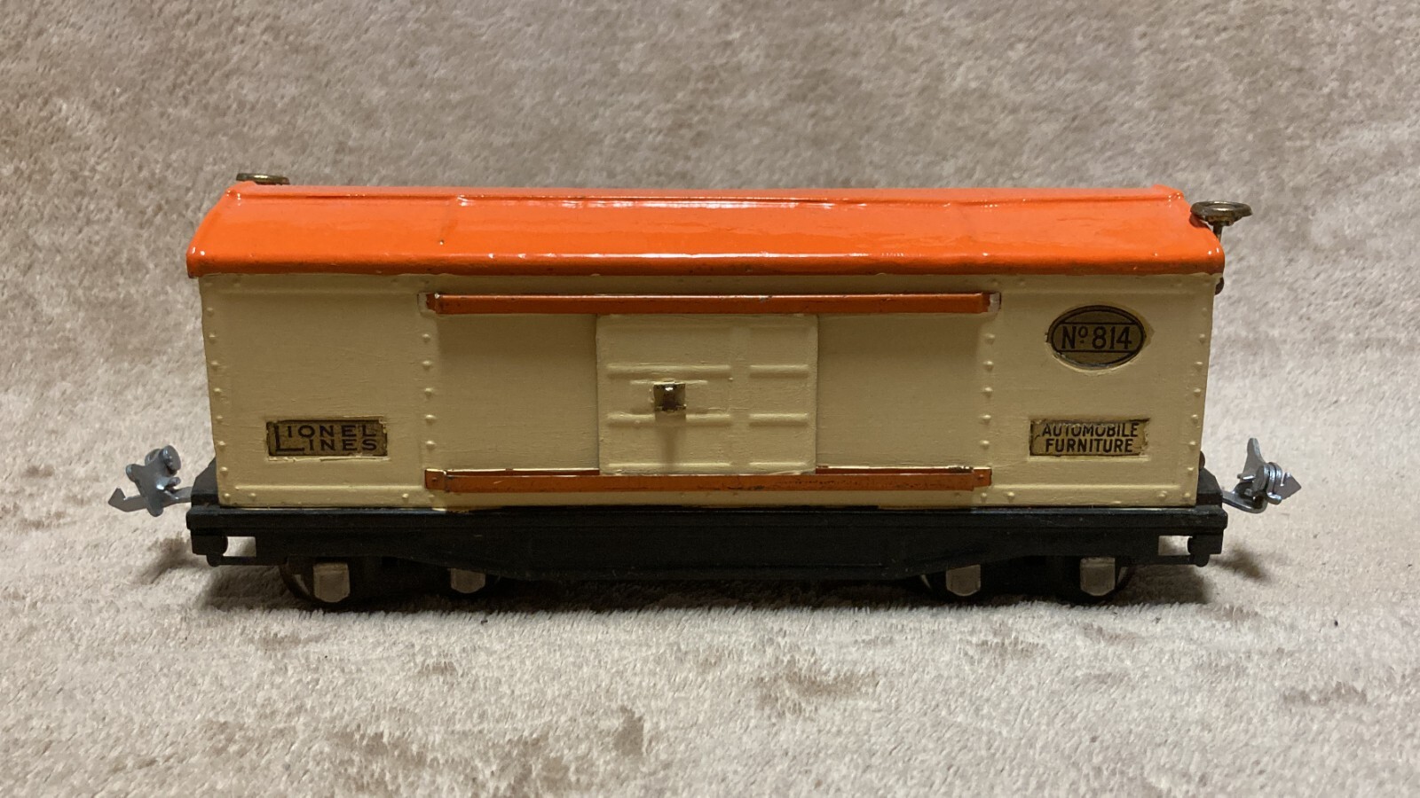 Lionel Trains Prewar 814 Automobile Furniture Car, Restored eBay