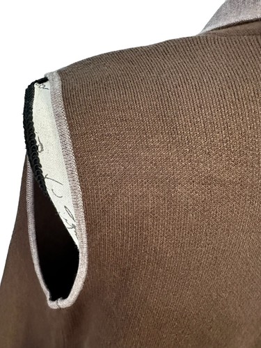 Romeo & Juliet Couture Knit Open Waterfall Vest Women’s Medium Brown Tan New - Picture 12 of 21