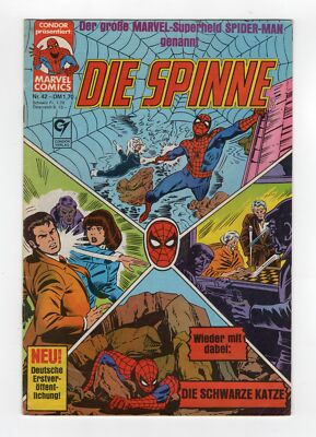 1979 MARVEL AMAZING SPIDER-MAN #195 ORIGIN & 2ND APP BLACK CAT RARE KEY GERMAN