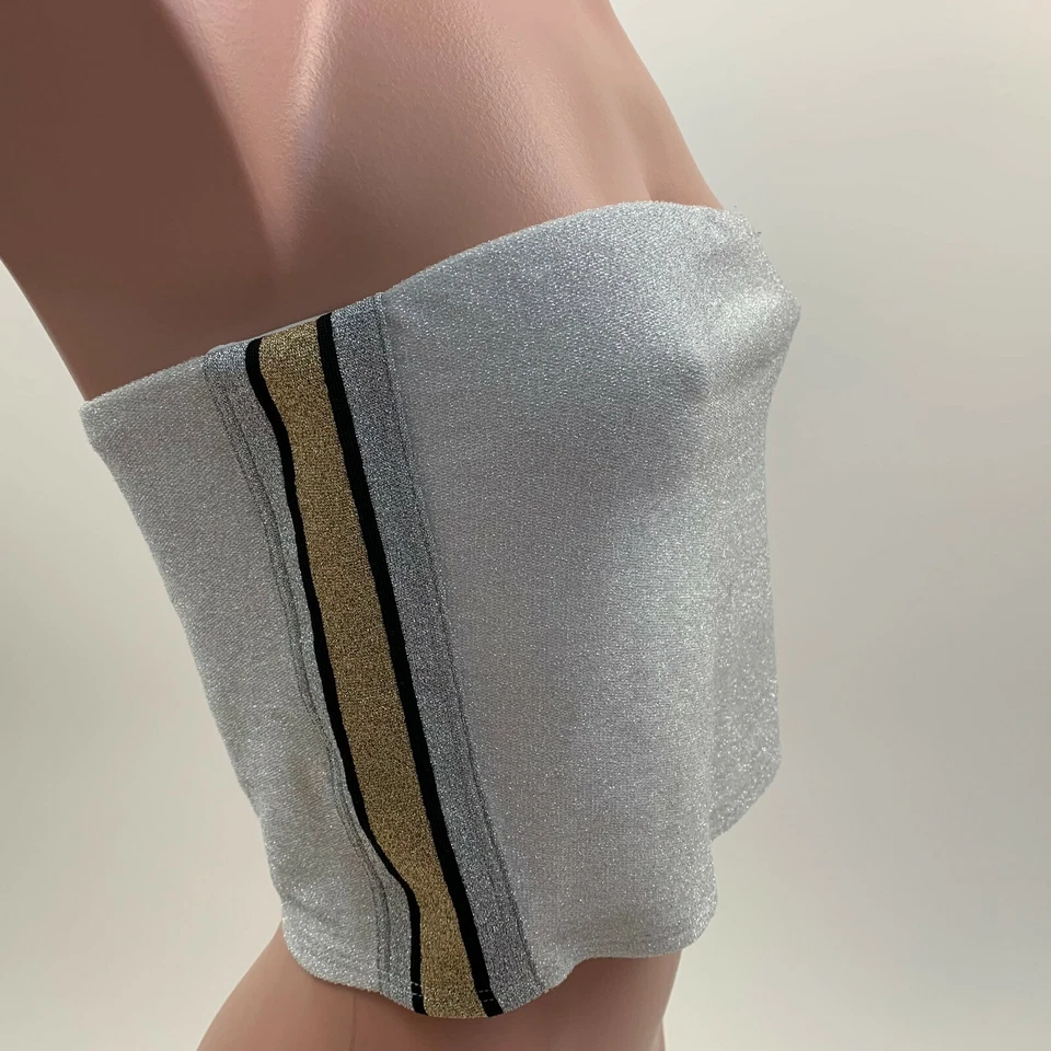 Sujetador Victoria's Secret ROSA Sin Forro Bandeau Gris Claro Talla L Nuevo con Etiquetas Foto 4 de 4