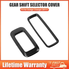 🚙For Charger/Chrysler 300 2010-2014 Carbon Center Console Gear Shift Cover Trim