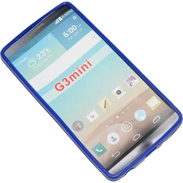 Ssyl Custodia Dedicata Tpu Silicone Back Cover Case Lg G3 S Blu Blu Nuova New - Immagine 3 di 3