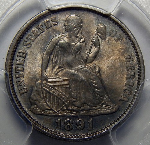 1891 PCGS MS65 SEATED LIBERTY DIME