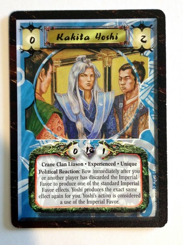 Kakita Yoshi Experienced L5R Legend of the Five Rings CCG Time of the Void - Picture 2 of 2