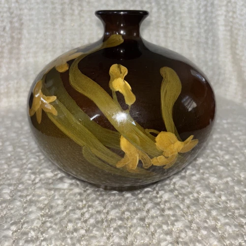 Rookwood Pottery Vase #762C, made In 1903, Hand Painted Flowers Signed By Artist
