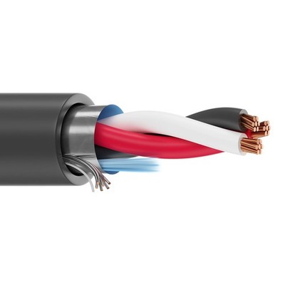 Belden 1036A 18 AWG 1 Triad Overall Shielded PLTC Instrumentation Cable 300V