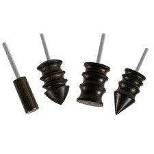 4pcs Leather Burnisher Bits for Rotary Tool, 4 Styles Leather Burnishing Tool...