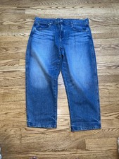 AYR The Knockout Jeans 34 Wide Leg Stretch Barrel Premium Denim