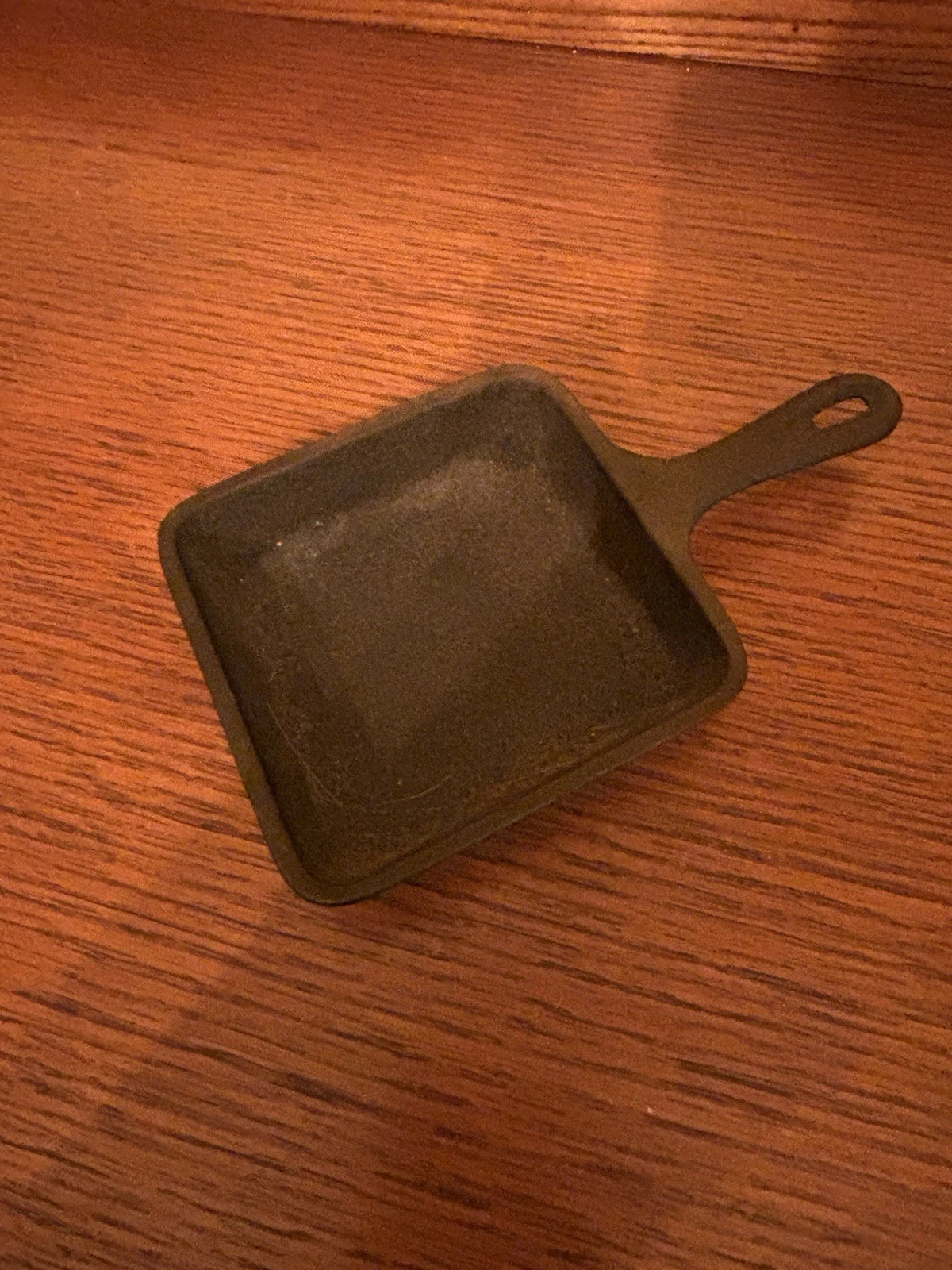 Wagner's 1891 Original cast iron miniature square skillet, 100th Anniversary