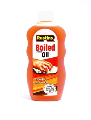 Rustins Boiled Linseed Oil 300ml Wood Finish Treatment Furniture Wood Oil