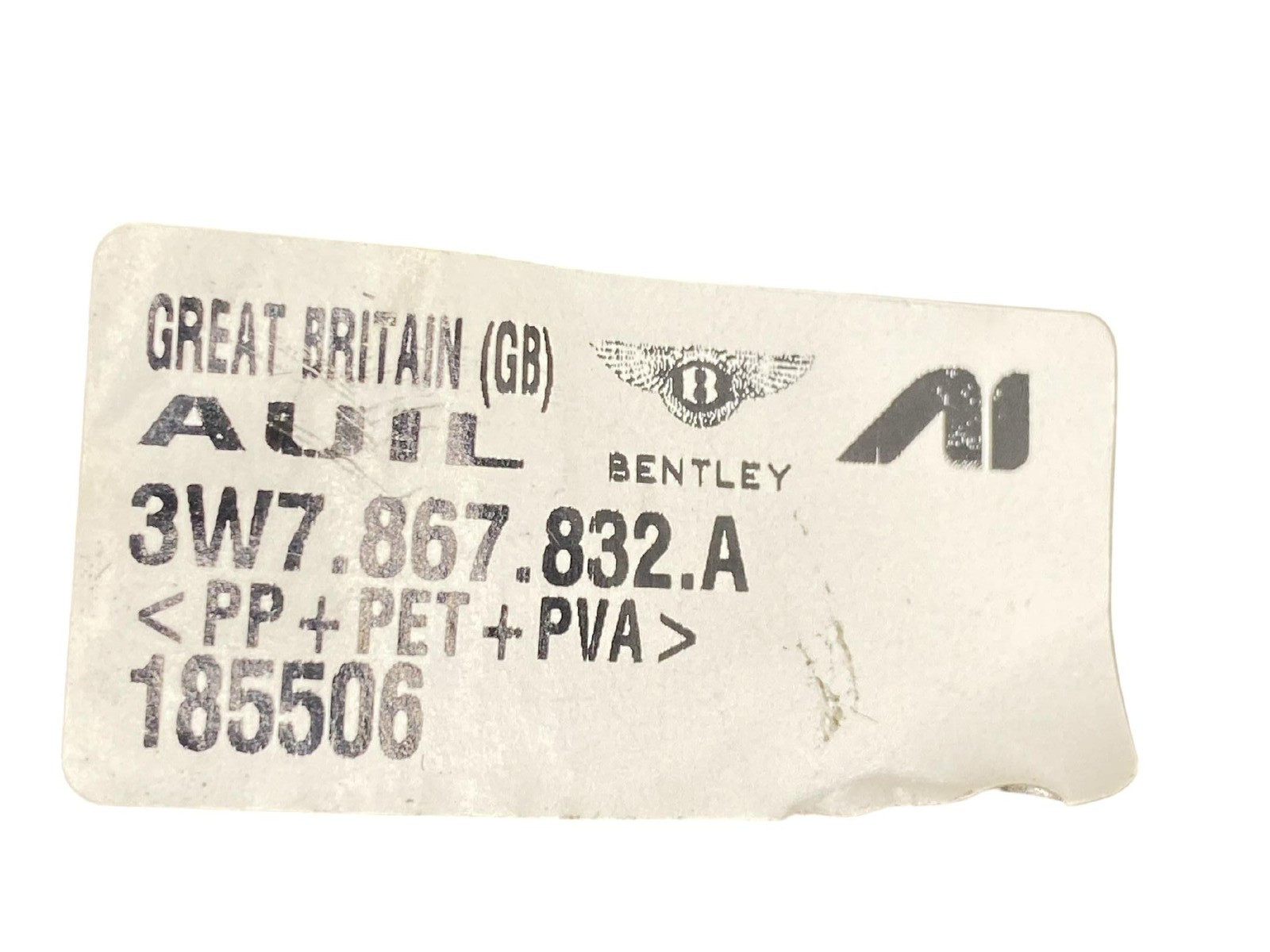 2015 BENTLEY CONTINENTAL RH RIGHT REAR INNER QUARTER TRIM PANEL LINEN OEM