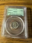 1955-D ROOSEVELT DIME PCGS MS 64 SAMPLE SLAB