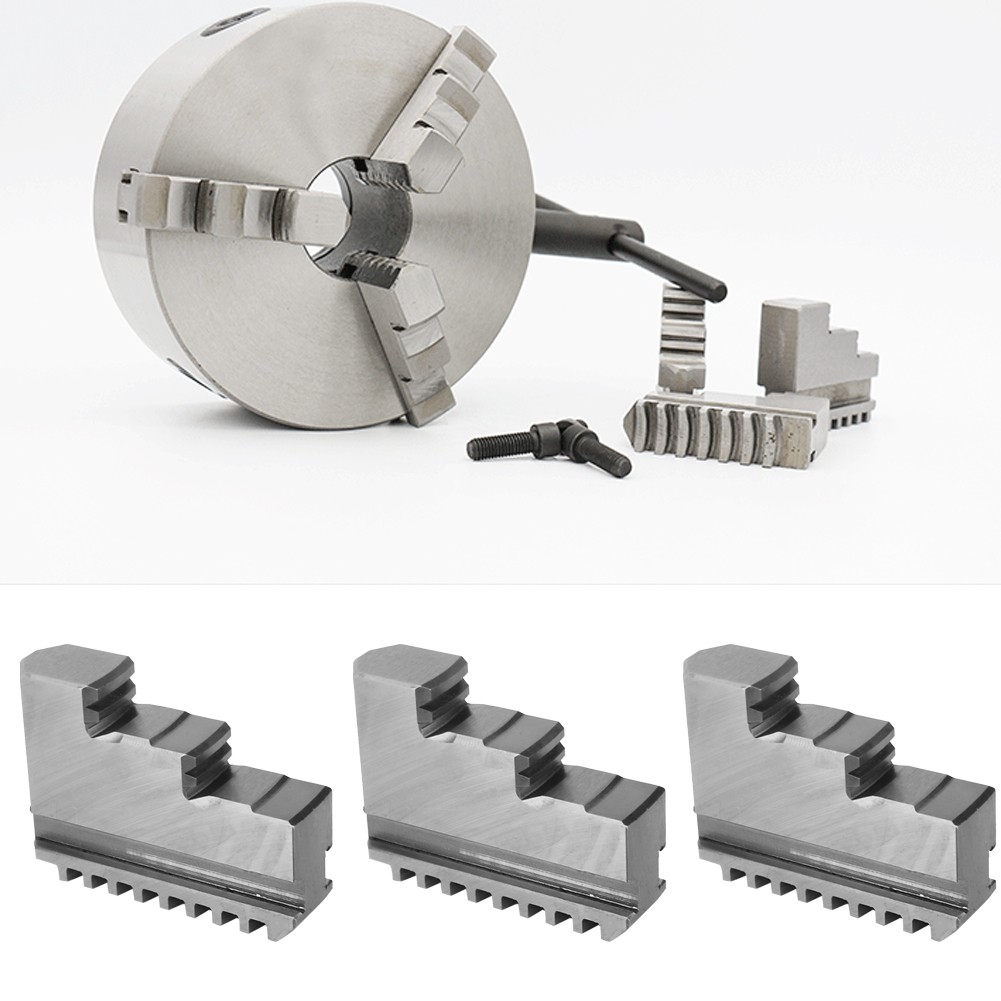 3PCS Internal Jaw 20CrMnTi CNC Machine Tool Lathe Chuck Internal Jaw Fit For