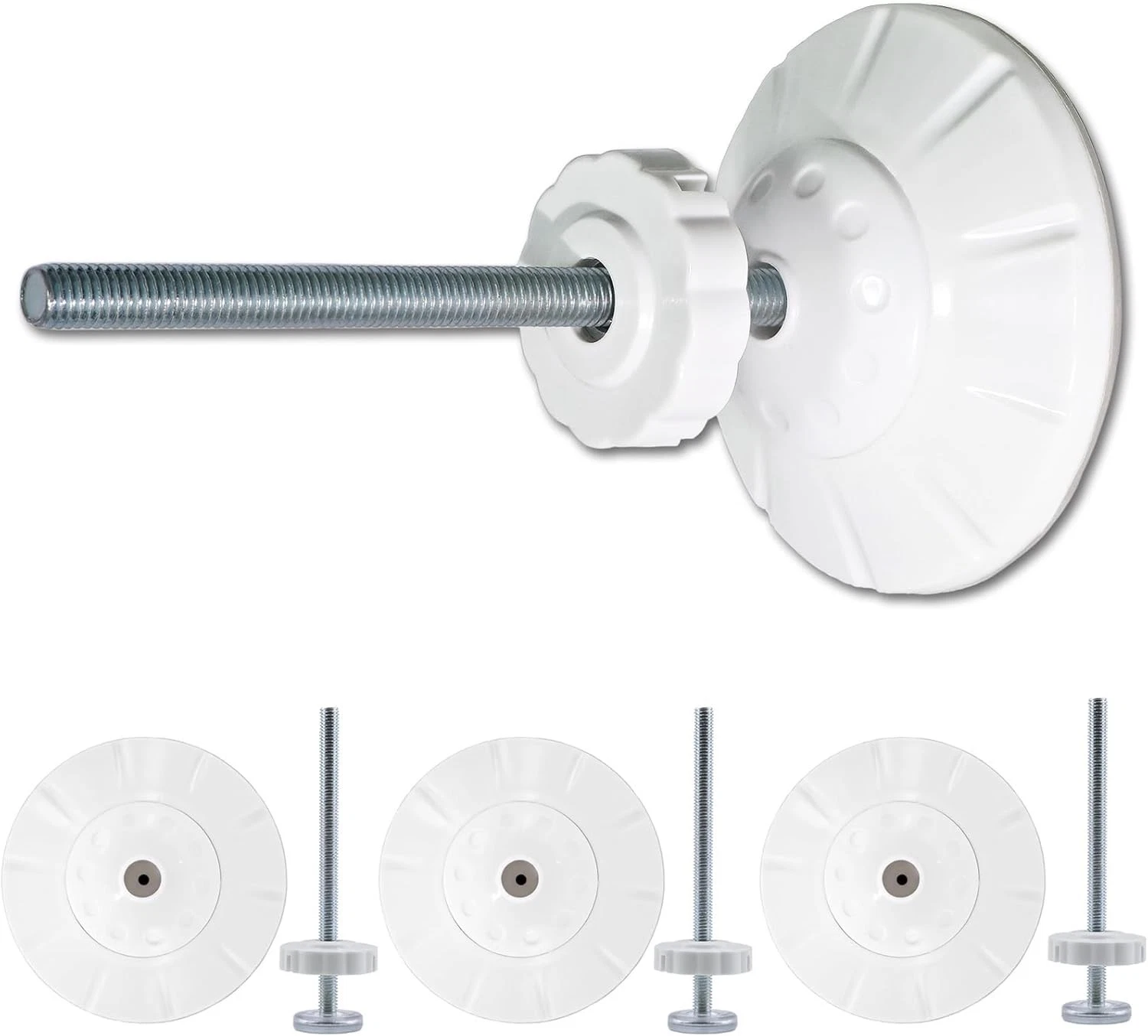 Baby Gate Extender Kit 4 Pack M8 x 4.92" 8mm Spindle Rods W/ 4 Pack 3.15" 8cm