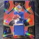 New Listing2025 Panini Select Jaxson Dart RC - Draft Selections Red Prizm Patch #DSM-JDT