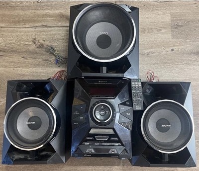 Sony LBT-GPX55 Audio System with Subwoofer 1600w Bluetooth Complete Rare 