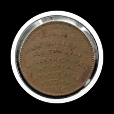 HT-155 1836 Hard Times Token - R&W Robinson's Buttons (57854)