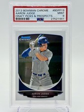 2013 Bowman Chrome Draft Picks & Prospects Aaron Judge #BDPP19 PSA 9 Mint 1st
