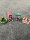 Vintage Cabbage Patch Lot PVC Figures Playground Toys Crib Stroller Swing Bath