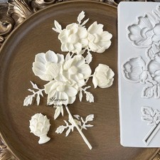 Flower Silicone Mould European Retro Cake Decorating Sugarcraft Fondant Mold