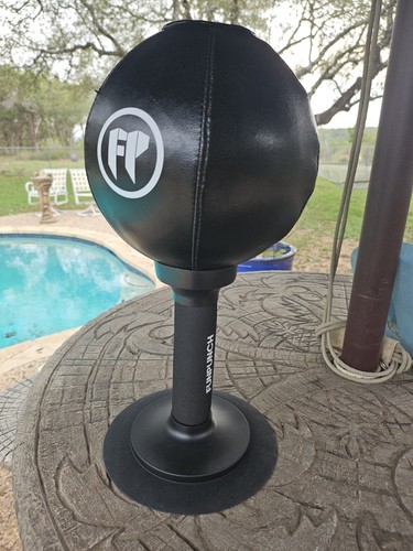FUNPUNCH Kids Desktop Punching Bag Freestanding Boxing Punch Ball Black
