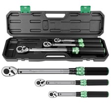 3x 1/4" 1/2" 3/8" Square Drive Torque Wrench Ratchet Set 5-25Nm 10-60Nm 20-210Nm