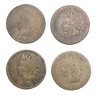 1882  (4) INDIAN HEAD CENT -4 coin lot - culls -  Combined shipping available