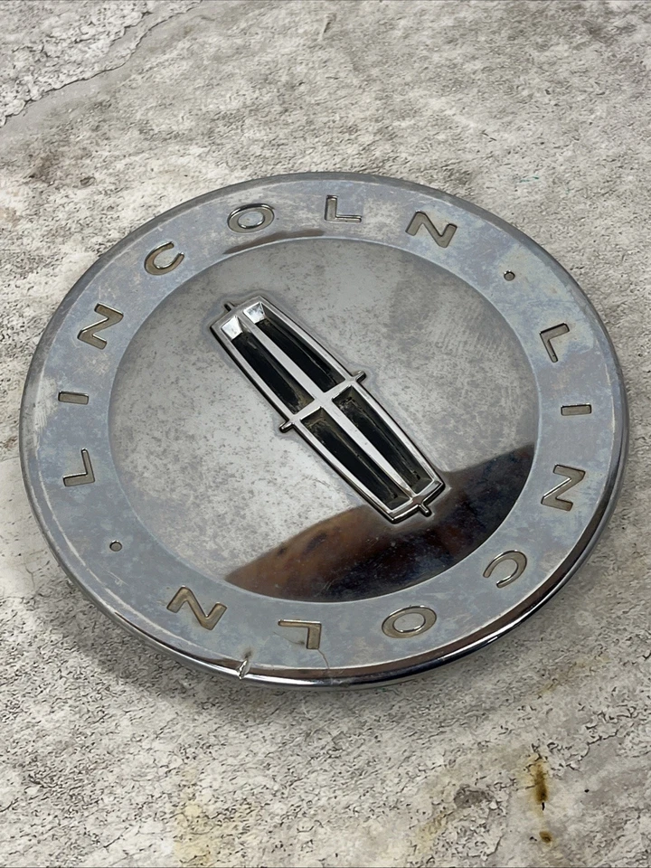 Tapa central de llanta de aleación Lincoln LS 2000-2006 6W13-1A096-AD OEM DESCOLORIDA Foto 3 de 4