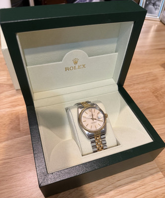 1984 Rolex Datejust (Ref. 16013) Two-Tone Fluted Bezel Watch w/ Box
