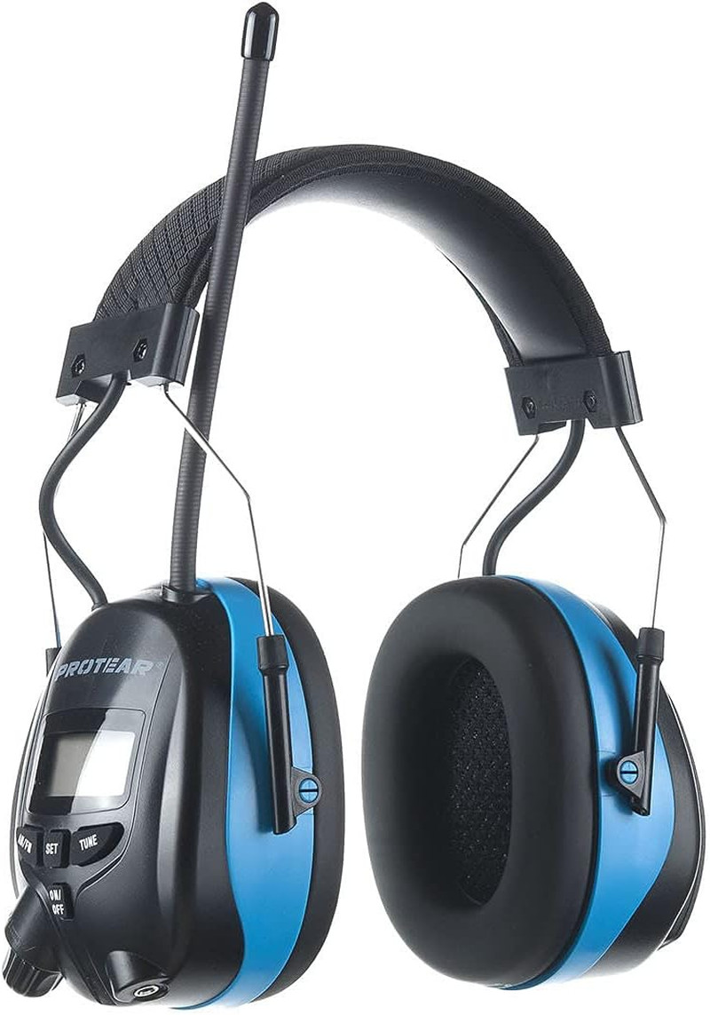 AM FM Radio Headphones with Digtal Display, 25Db NRR Ear Protection Ear Muffs, N