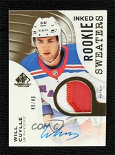 2023 SP Game Used Rookie Sweaters Inked 45/49 Will Cuylle #RS-WC Patch Auto 0xh3