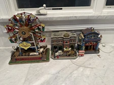 Lemax Lot of 3 Christmas Village Buildings