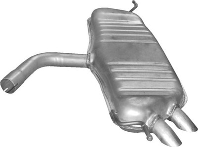 POLMO Endschalldämpfer Nachschalldämpfer 30.617 für VW GOLF 1K1 5 SDI