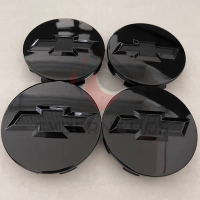 BLACK 83mm Wheel Center Hub Caps For Suburban Tahoe Silverado 1500 2014-2023
