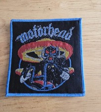 Motorhead Blue Border Woven Patch