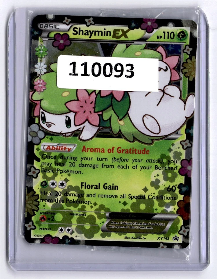 (110093) SHAYMIN EX XY148 Pokemon XY Black Star Holofoil Promo Card - SEALED - Image 3 of 4