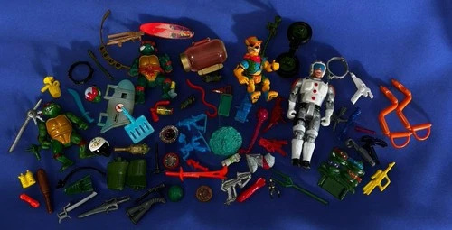 Vintage TMNT MOTU, Troll Riders, Ninja Turtle Action Figures & Accessories Lot