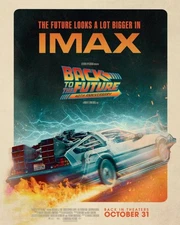 Rare Back To The Future 40th Anniversary Movie IMAX Bus Shelter 4' x 6'  Poster