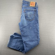 Levis 514 Jeans Mens 33x30 Blue Straight Leg Stretch Denim Medium Wash