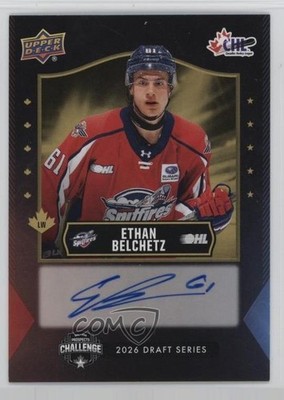 2025 Upper Deck CHL USA Prospects Challenge 11/25 Ethan Belchetz Auto 16f8