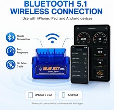Obd2 Scanner Bluetooth 5.1 Adapter Obdii Car Diagnostic Code Reader For Car Obd2 Scanner Bluetooth 5.1 Adapter Obdii Car Diagnostic Code Reader For Car